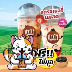 ชาป๋า 22 Oz. ตรงข้ามโรงเรียน อบจ.บ้านตลาดเหนือ