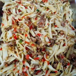 หมูสับผัดหน่อไม้ดอง