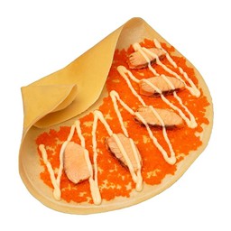 เครปร้อนแซลมอนชีสไข่กุ้ง