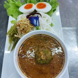 ขนมจีนน้ำพริกกุ้งสด