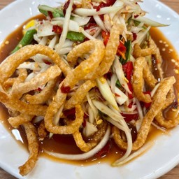 ตำปลาร้าแคปหมู