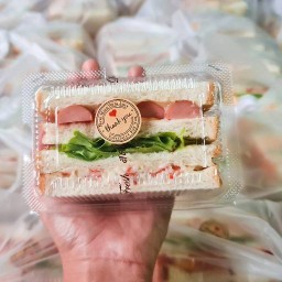 แซนวิชไส้แน่น ( La-mun 🥙) ขนม,แซนวิช,อาหารเช้า,
