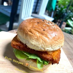 เบอร์เกอร์ ปลา homemade
