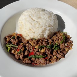 เนื้อออส ผัดกะเพรา