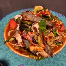 เหลาปลาร้ากุ้ง+หมึก+หอยแมลงภู่