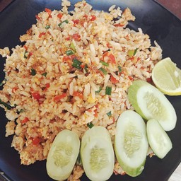 ข้าวผัดหมูสับพริกสด