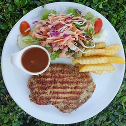 สเต็ก หมูพริกไทยดำ