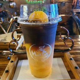 Americano Peach (Iced)