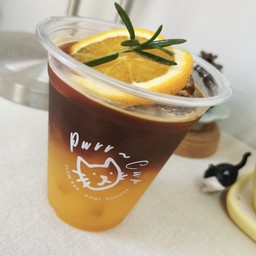 กาแฟส้มคั้นสด