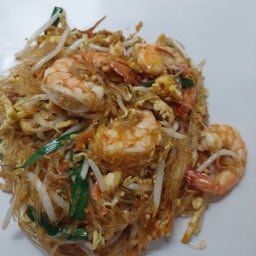 ผัดไทย (วุ้นเส้น) กุ้งสุก