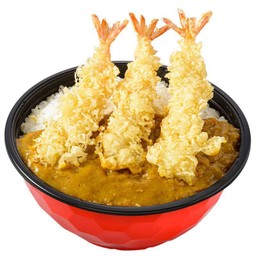 ข้าวแกงกะหรี่กุ้งเทมปุระ