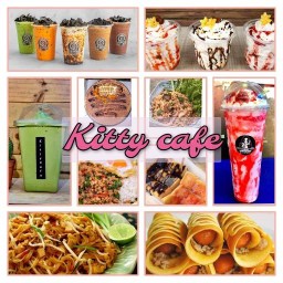 นมเหนียว มาม่าเผ็ดเกาหลี [Kitty Cafe]