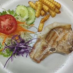 สเต็กหมูพ็อคช็อป