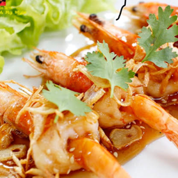 กุ้งขาว ผัดซอสมะขาม
