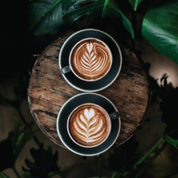 กาแฟคาปูชิโน่  ร้อน
