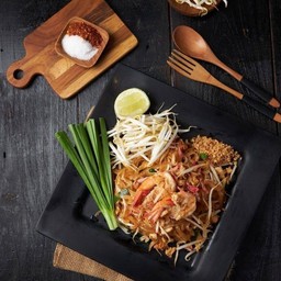 ผัดไทยปู+กุ้ง