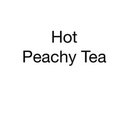 Hot Peachy Tea
