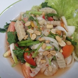 ยำวุ้นเส้น+หมูสับ+หมูยอ