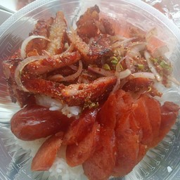 ยำหมู + กุนเชียงทอด