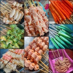 หมาล่าตีนสะพาน ฝั่งในเมือง วัดกษัตรา