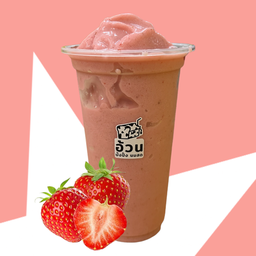 สตรอว์เบอร์รีนมสดปั่น