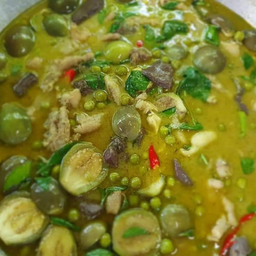 แกงเขียวหวานไก่+ขนมจีน