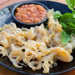 แมงกะพรุนย่างหมึกย่างซีฟู๊ด