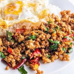 ข้าวกระเพราหมูสับ