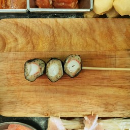 ปูอัดห่อสาหร่าย l Imitation crab stick wrapped with seaweed
