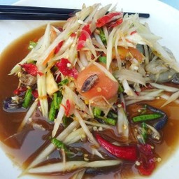 ตำปูปลาร้ากุ้งสด