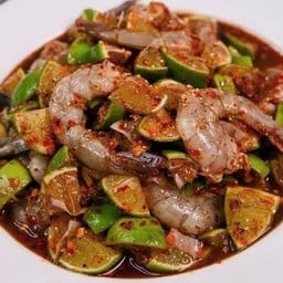 ก้อยมะนาวกุ้งสด