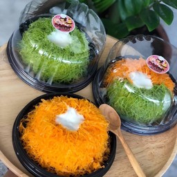 เค้กฝอยทองลาวามะพร้าวอ่อน