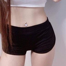 กางเกงออกกำลังกายสีพื้น- ดำ