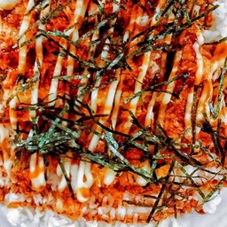 ข้าวไก่ทอดซอสทงคัตสึ