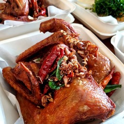 ไก่บ้านอีสานทอด