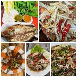 ส้มตำยำแซ่บ×เมี่ยงปลาเผา น้ำจิ้มรสเด็ด