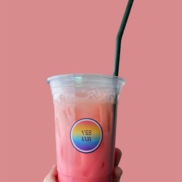 นมชมพูเย็น