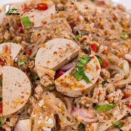 ลาบวุ้นเส้นหมูสับหมูยอ