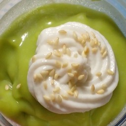 เปียกปูนอ่อนใบเตยกะทิสด (เล็ก)