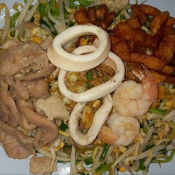 ผัดไทเส้นเล็ก, วุ้นเส้น, บะหมี่หยก รวม( หมู,หมึก,กุ้ง)