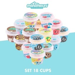 Minimelts ไอศกรีมเม็ดจิ๋ว18ถ้วย