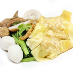 เกี๊ยวกุ้งน้ำใส-แห้ง ธรรมดา