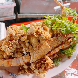 กุ้งมังกรทอดกระเทียม