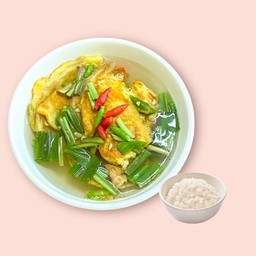 ไข่เจียวเล้งแซ่บ+ข้าวหอม