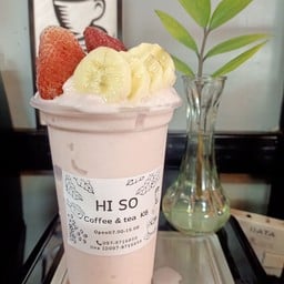 สตรอว์เบอรี่ +กล้วย+นมอัลมอนด์