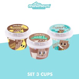 Minimeltsไอศกรีมเม็ดจิ๋ว 3ถ้วย
