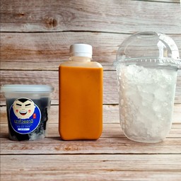 อาฉีชาไทยขวด แยกแข็ง +เฉาก๊วย