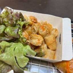 หมี่กะทิ ปอเปี๊ยะทอด สูตรโบราณ ใหญ่ดวง ตลาด Ud town ซอย4