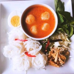 ขนมจีนน้ำยากะทิ +น้ำยาป่า