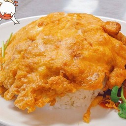 ข้าวไข่เจียวแซลมอน